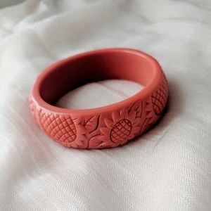 Carved Bakelite Bangle
